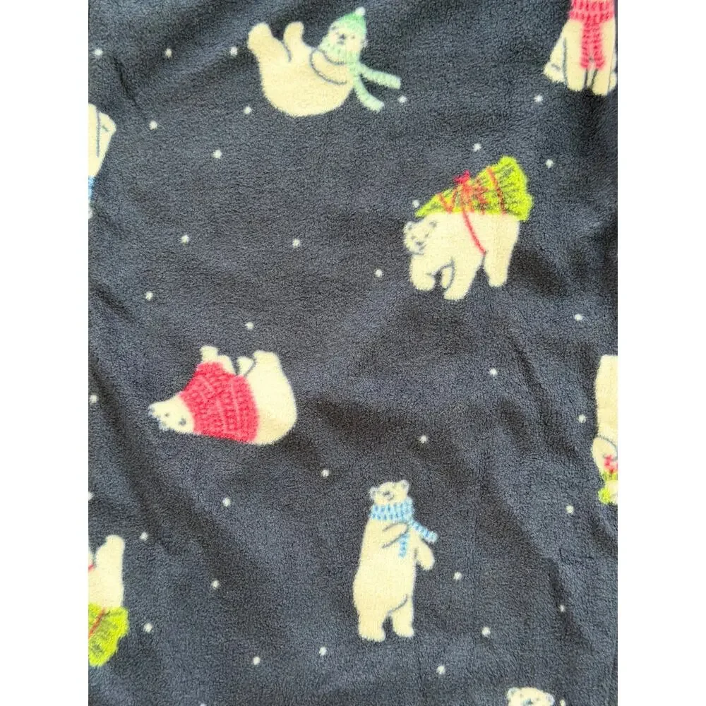 NEW! XL 18/20 North Pole Trading Co. Polar Bear Matching Family Pajama Set Navy